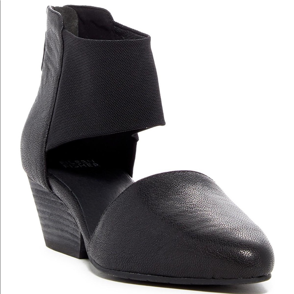 Eileen Fisher Fame d'Orsay Pump Black Leather